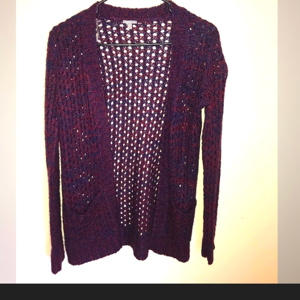 Knit Sweater Red & Blue